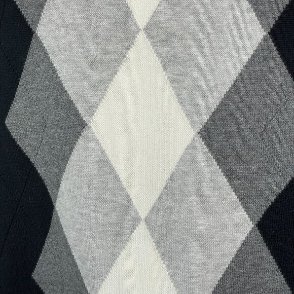 Vintage Mens Old Money Argyle Preppy Sweater Vest Large Ivy League Neutral Layer - Picture 3 of 10